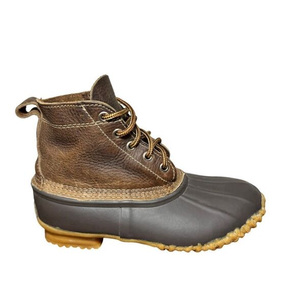 Women’s Eddie Bauer duck boots size 6 brown leather - Picture 1 of 5